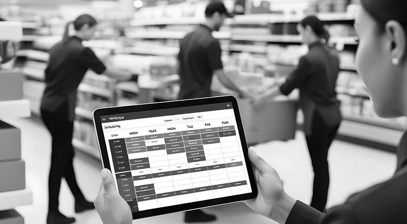 Tablet dashboard retail analytics