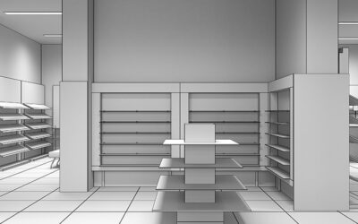 Traditional vs modern store aisle